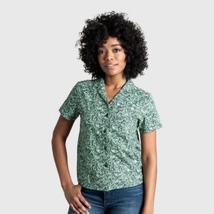 United by blue organic camp shirt new hunter green small